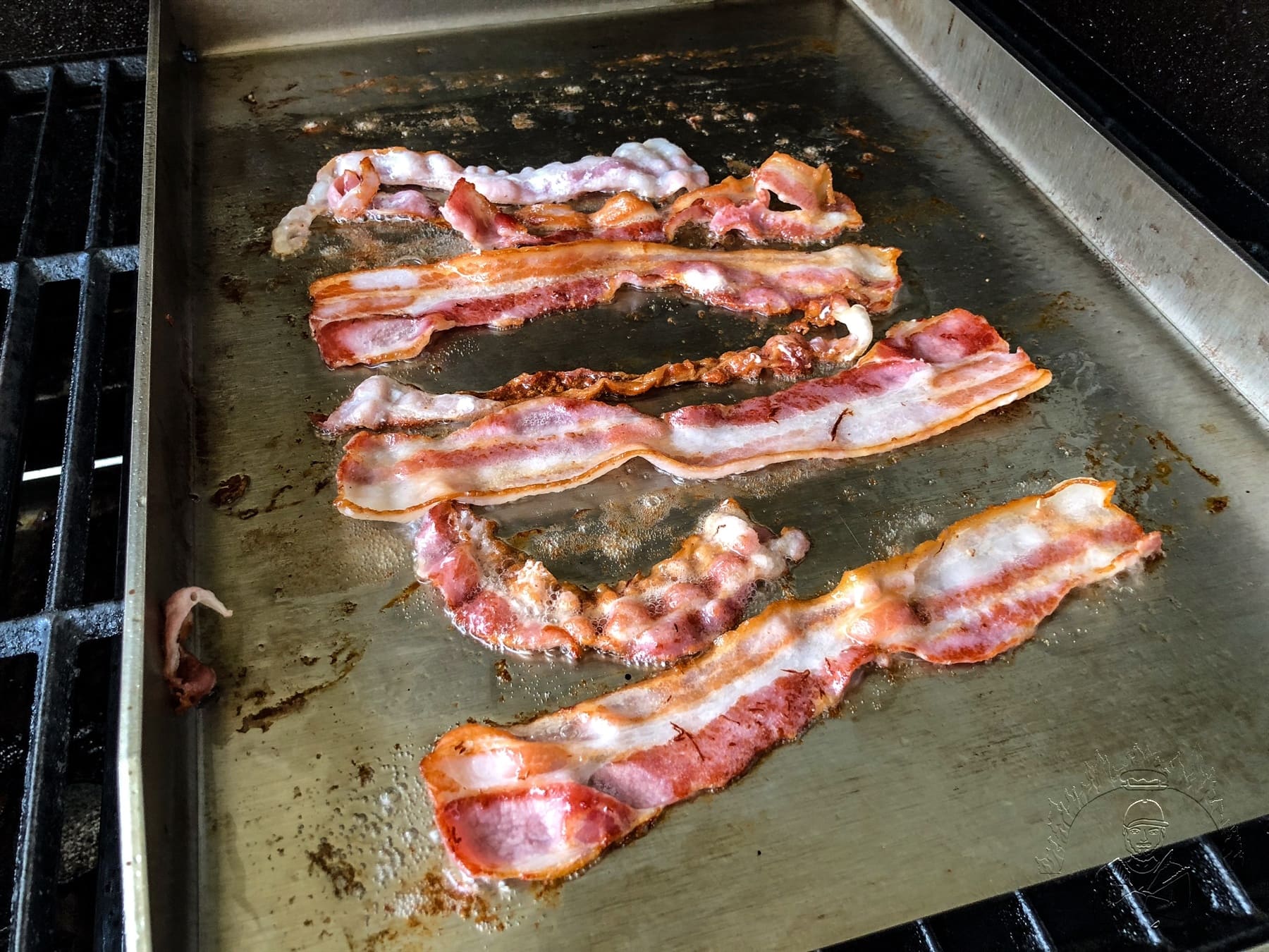 Krosser Bacon auf der Grillplatte