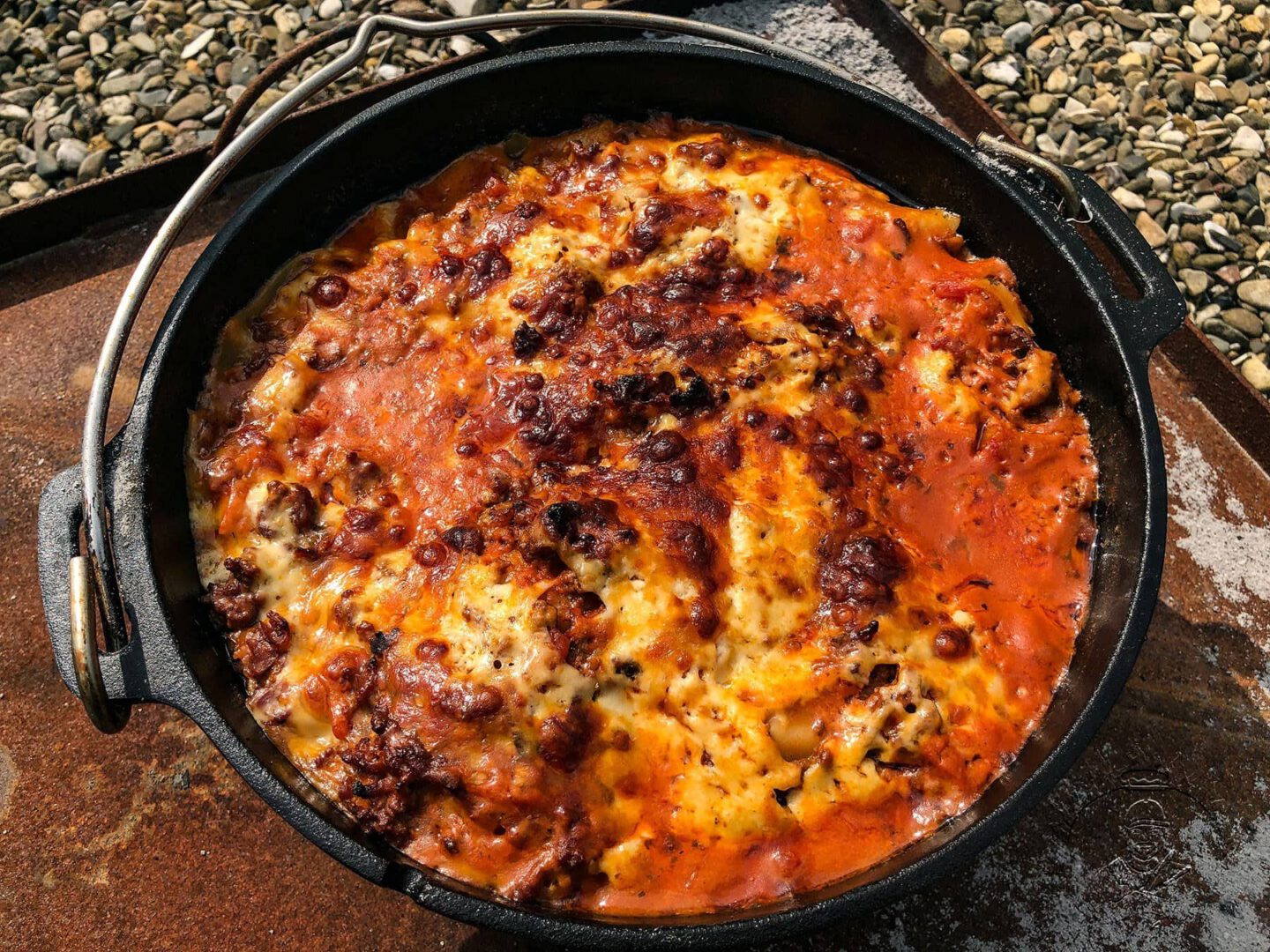 Lasagne aus dem Dutch Oven GGGrillen