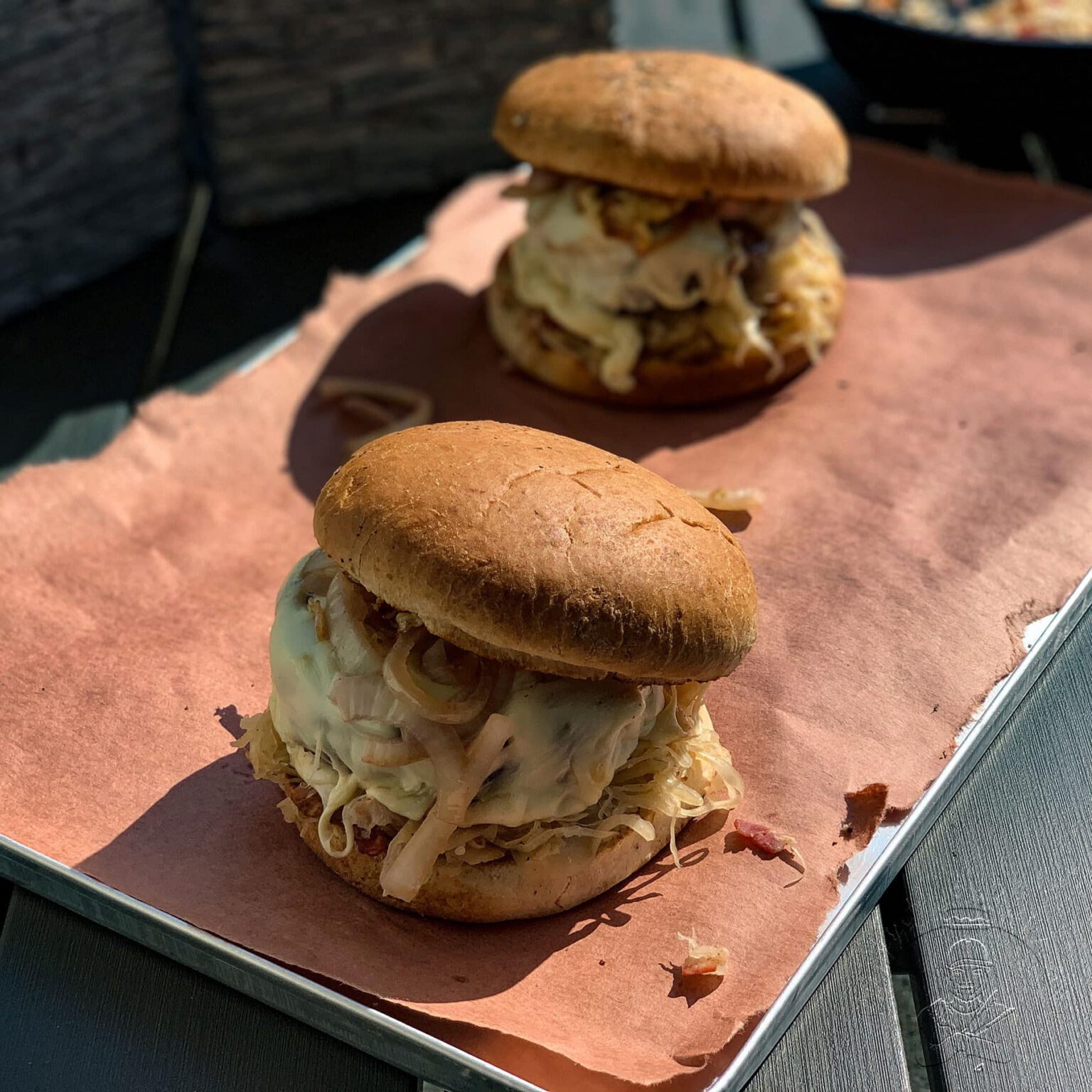 Simmentaler Sauerkraut Burger GGGrillen