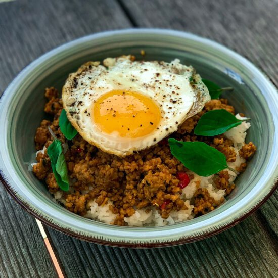 Hackfleisch Pfanne nach Thailändischer Art