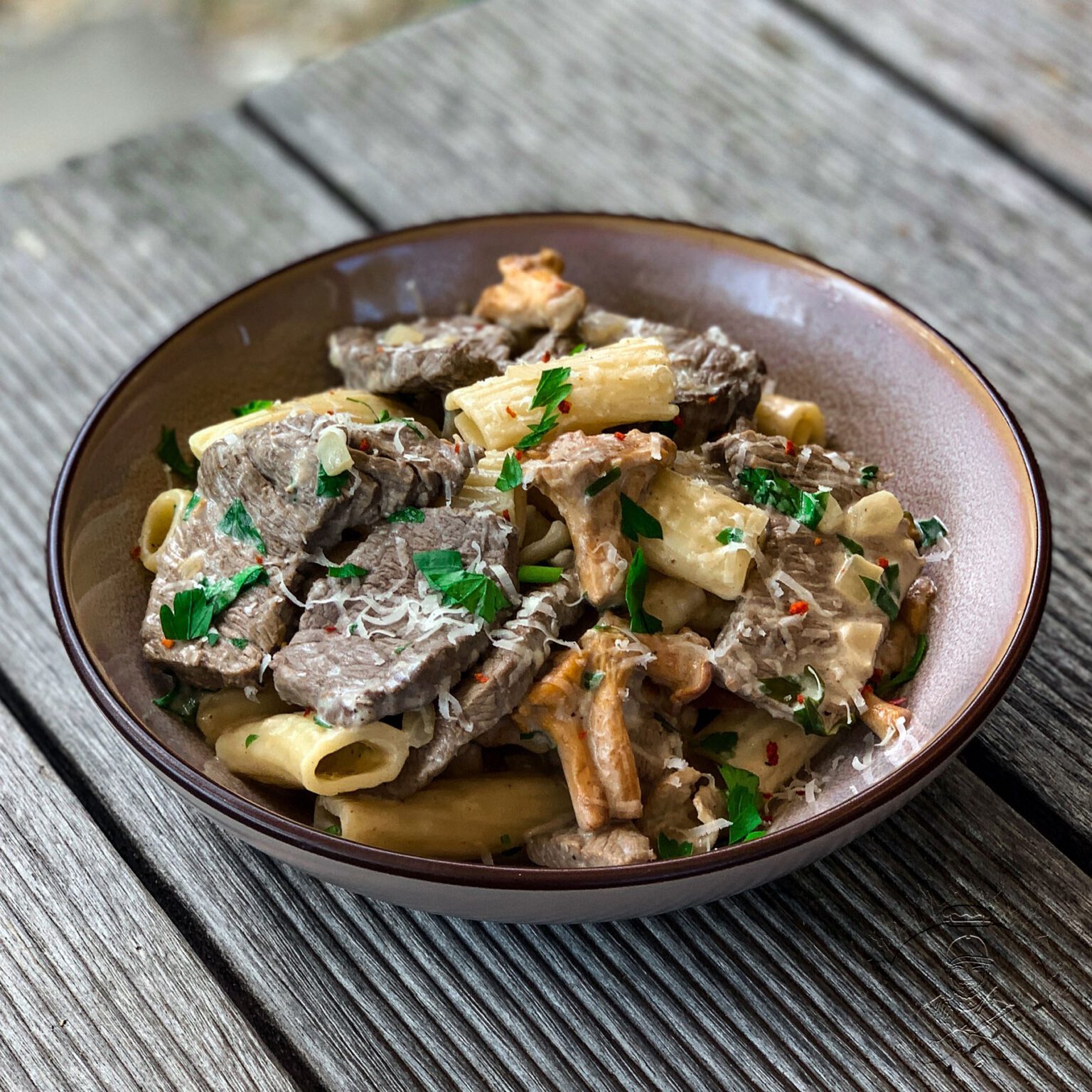 Rindergeschnetzeltes in cremiger Pfifferling Sauce - GG-Grillen