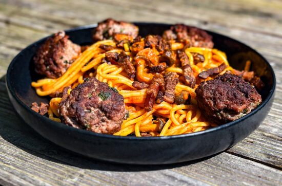 Spicy Spaghetti mit Meatballs