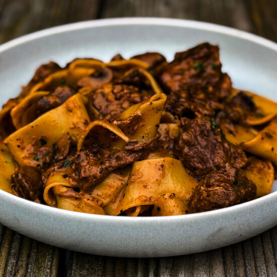 Rinderragout mit Pappardelle