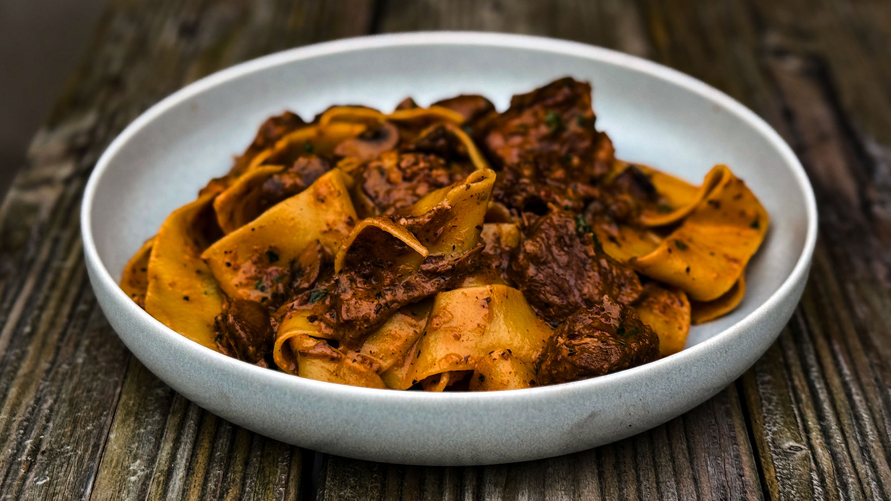 Rinderragout mit Pappardelle