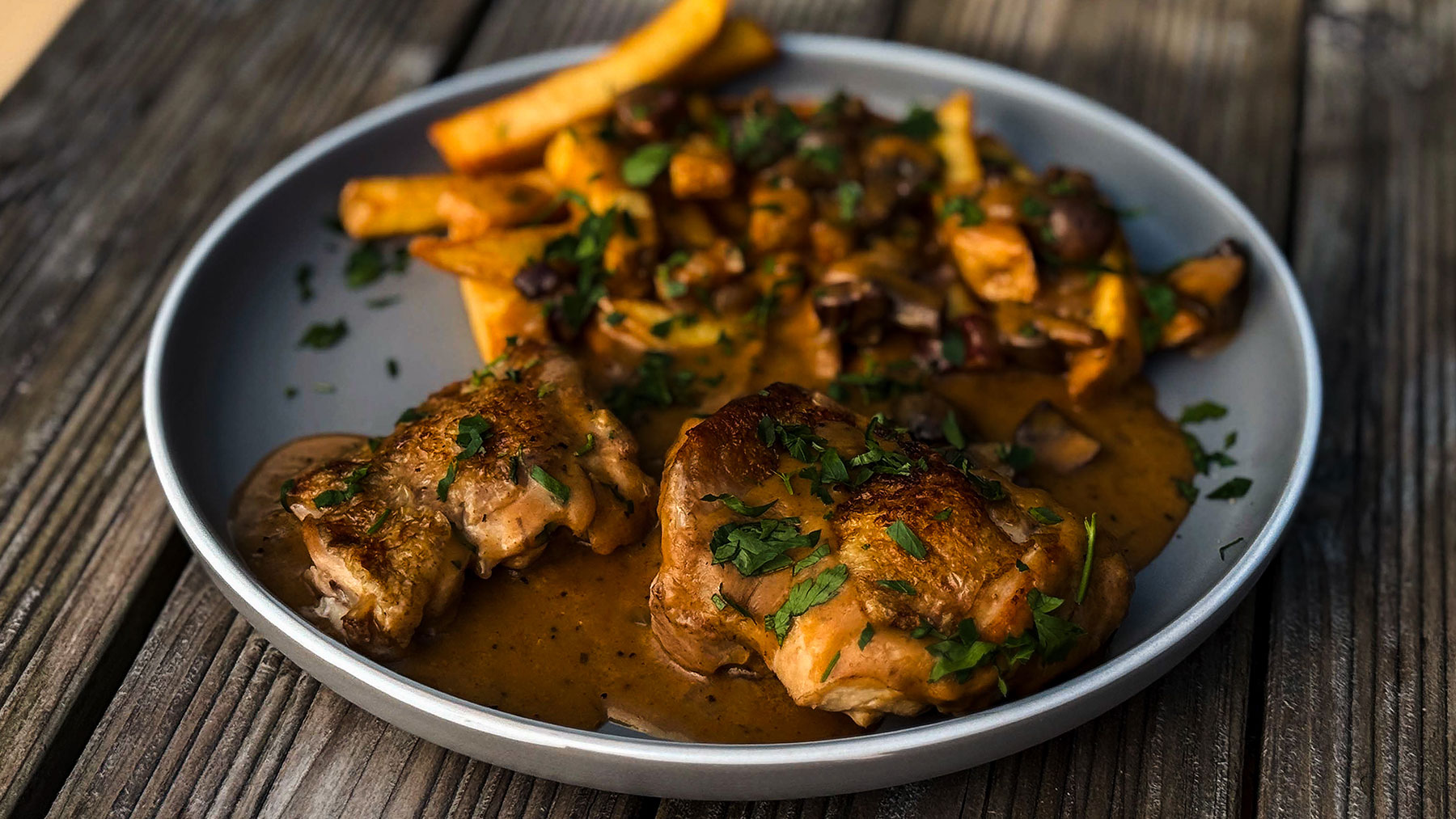 Cremiger Jägertopf