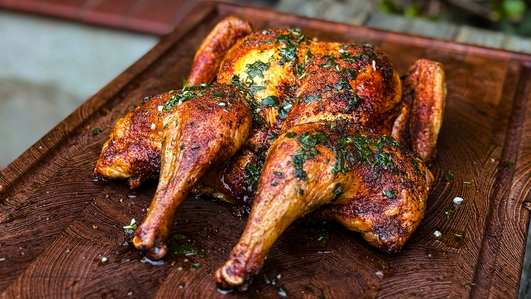Roadkill Chicken vom Smoker