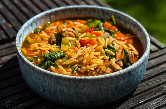 Orzo Eintopf mit Pollo Fino